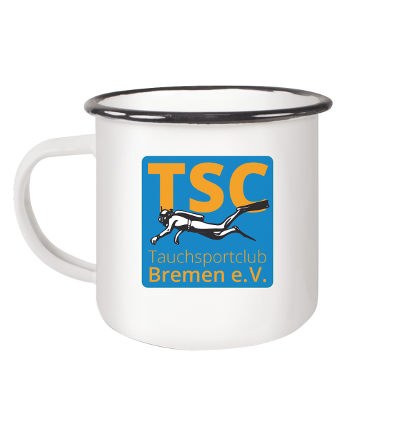 TSC - Emaille Tasse (Black) – Bild 2