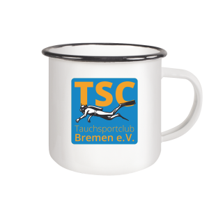 TSC - Emaille Tasse (Black)